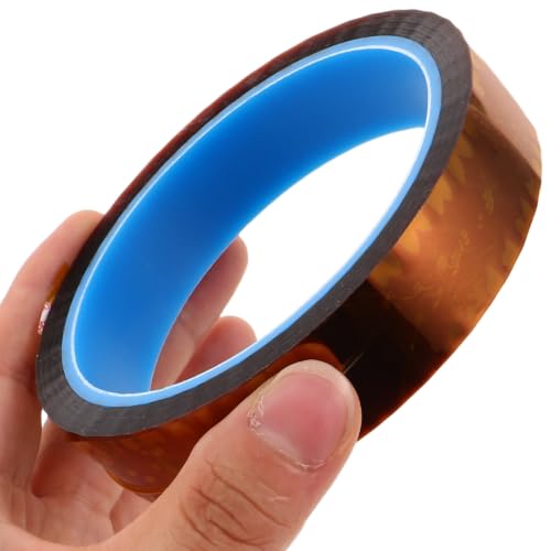 BESTonZON 2pcs Polyimide Heat Resistant Tape 5mmx35m Strong Adhesion and Heat Proof Protection for Electronic Repairs and 3D Printing Applications High Temperature Insulation Tape