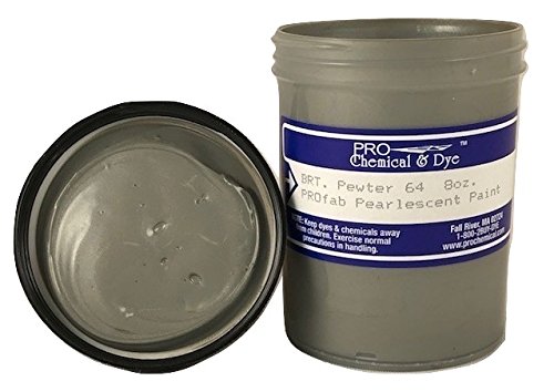 Pearlescent Textile Paint 8 oz. (Pewter) - color: Pewter