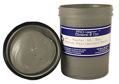Pearlescent Textile Paint 8 oz. (Pewter) - color: Pewter