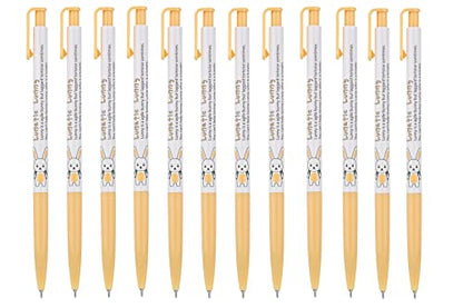 ZEESOON Xeno Lunatic Lunny 0.38mm Slim Ball Point Pen Dozen Box 12 Pcs, Made in Korea (Orange 12pcs) - color: Orange 12pcs