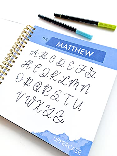 Modern Lettering: A Beginner & Intermediate Hand Lettering & Modern Calligraphy Workbook
