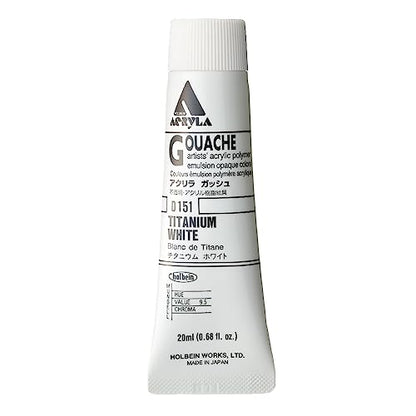 Holbein Acryla Gouache 20ml Titanium White