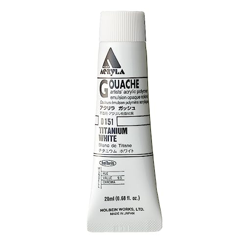 Holbein Acryla Gouache 20ml Titanium White