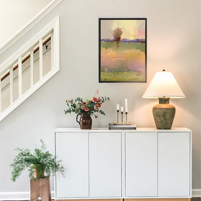 Canvas Floating Frame, Canvas Frame 0.75 inches deep Floater for Canvas Panel Oil Painting Wall Art Prints (Black, 19.6x27.5) - color: Black, size: 19.6x27.5