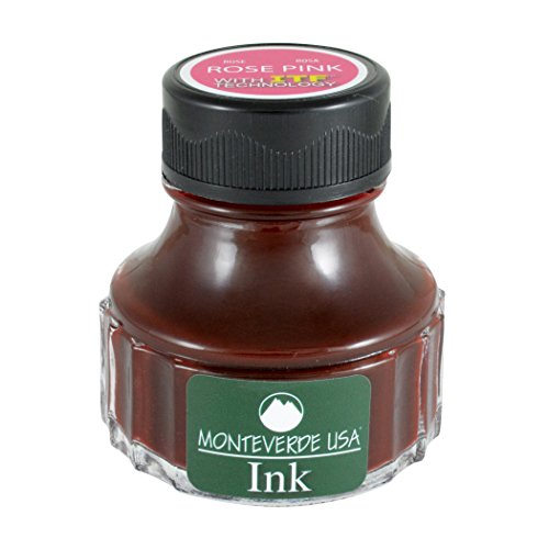 Monteverde USA Ink with ITF Technology, 90 ml Rose Pink (G308PK) | ITF formula supports smooth flow, lubrication, and rich color for everyday fountain pen writing. - color: Rose Pink, style: 90ml