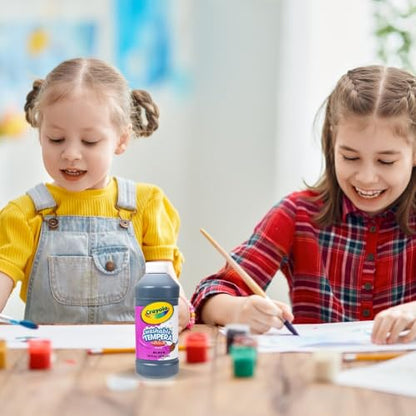 Crayola Artista II Washable Tempera Paint in Black, Painting Supplies, 16oz