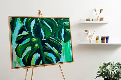 Kate and Laurel Sylvie Blank Framed Canvas Wall Art, 28x38 Natural, Modern Empty Canvas for Paint-Your-Own Art, Premium Canvas Already Framed - color: Natural, size: 28"L x 38"W