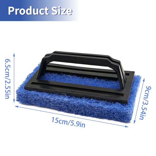 3 Pcs Screen Printing Scrub Pad,Screen Print Ink Scrub Brush with Handle,Screen Print Accessories for Reclaiming Mesh Frames Silkscreen Ink Remover