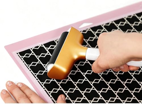 AOUWEY Brayer Roller & Mat Tweezers Remover Tool Set | For Manually Rolling, For Applying Adhesive