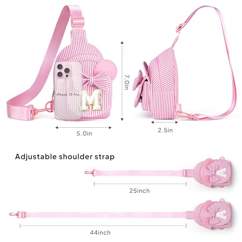 Initial Sling Bag, Small Sling Bags for Girls Kid, Gifts for Little Girls Kids, Girl Birthday Gift for Kids Daughter Sister Kid Girl Gifts Birthday (Blue S) - color: Blue, style: S
