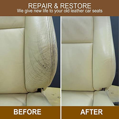 RQB Leather Repair Kit – 10-Color DIY Leather & Vinyl Repair for Furniture, Car Seats, Jackets, Bags & Shoes – Easy Color Match, Complete Tools Included