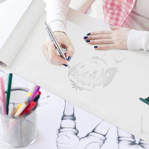 Tracing Paper Roll, 24 Inch Translucent Pattern Paper for Sketching Drawing Sewing Painting, Multifunctional Dressmaking Drafting Paper for Kids Artist (62cmx23m)