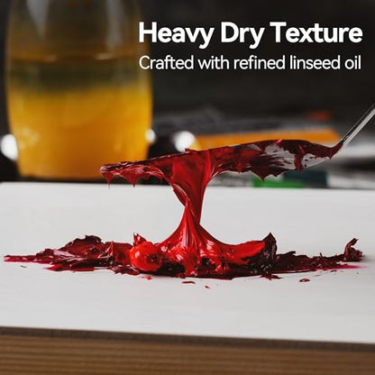 PHOENIX Raw Umber Oil Paint - 40ml / 1.35 Fl oz. Single Tube - Artist Quality Oil Based Paint for Professionals - color: Raw Umber