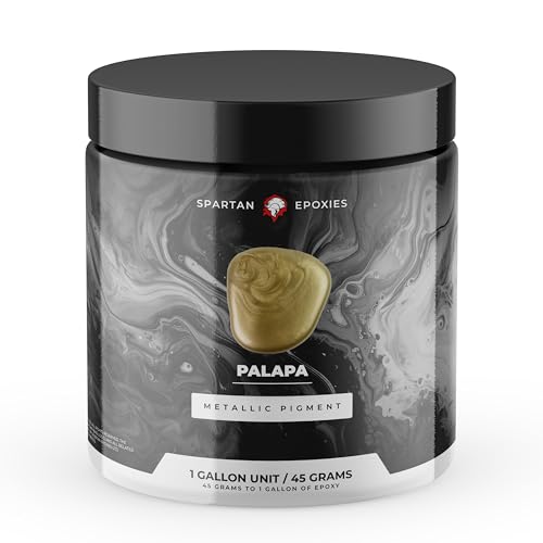 Spartan Epoxies Metallic Pigment Powder for Epoxy - 30 Unique Colors, 4oz for 1 Gallon and 12oz for 3 Gallons of Clear Epoxy, Made in the USA (Palapa, 4oz (45 Grams)) - color: Palapa, size: 4 oz (45 grams)