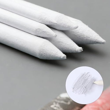 30 Pcs Oil Pastel Blending Tools, Blending Stumps and Tortillons Set for Rub and Buff with Sponge Replacement Heads Artists Students Sketching Drawing