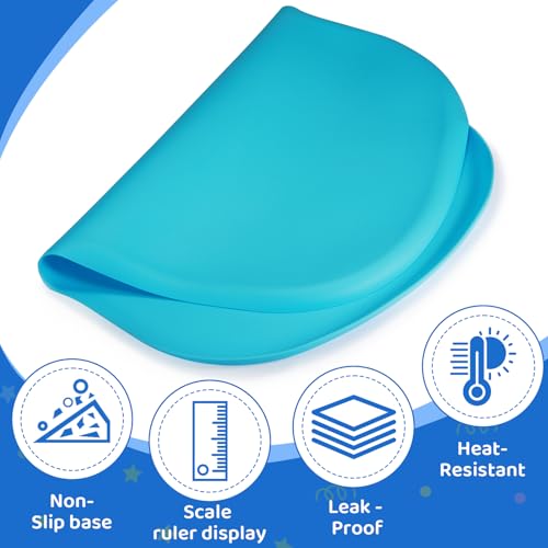 Silicone Art Mats for Kids 24” x 16”, Silicone Craft Mats with Raised Edges, Paint Mats for DIY, Paint, Crafts, Clay, Jewelry-Making (Green) - color: Green
