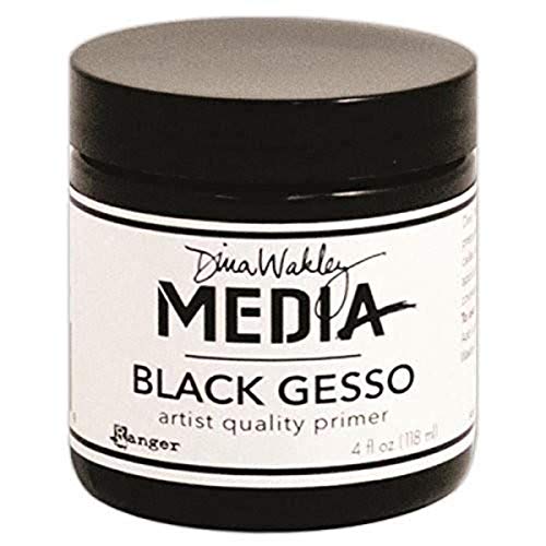 Ranger Dina Wakley Media Gesso 4oz Jar, Black