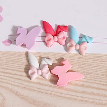 Ears Silicone 3D Bowknot Epoxy Resin Casting Mold for Keychain Jewelry Home Decor Casting Tool Resin Filler Animals/Halloween / / Music