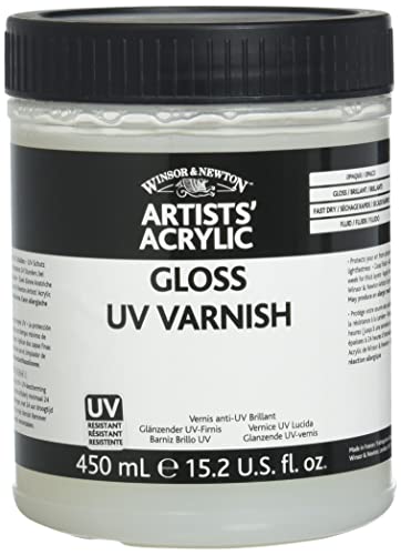 Winsor & Newton Professional Acrylic Medium, Gloss UV Varnish, 450ml (15.2-oz) - color: Gloss Uv Varnish, style: 450ml (15.2-oz)