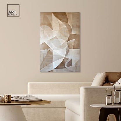 Art Remedy Scattered Thoughts Gallery Wrapped Abstract Shapes 1 Piece Canvas Wall Art, 36" x 54", Gallery Wrapped - color: Gallery Wrapped, size: 54"L x 36"W