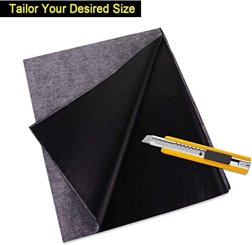Swanaryo Large Graphite Transfer Paper - 20 x 47 Inch, 6 Sheets | Black Carbon Paper for Tracing on Wood, Paper, Canvas, and Other Art Craft Surfaces - size: 20 x 47 Inch