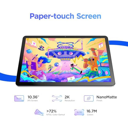 UGEE Pad Drawing Tablet No Computer Needed,Android 14 tablet drawing Stand for 7000mAh+18W Battery,6GB+128GB Fun Drawing Pad 2K Ultra HD Large Screen with Full-Laminated Screen,Standalone Tablet 10.36