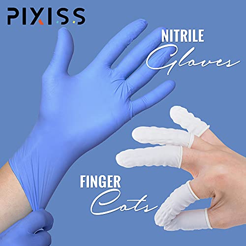 Silicone Resin Measuring Cups Tool Kit- Pixiss 100ml Measure Cups, 1oz Cups, Popsicle Stir Sticks, Pipettes, Finger Cots, Silicone Gloves, Silicone Mat for Epoxy Resin Mixing, Molds, Jewelry Making