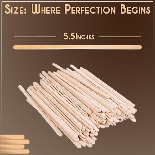 Perfect Stix Premium Wooden Coffee Stirrer Sticks, Thick Birch Wood 5000 Count, 5.5" Inches. Eco-Friendly Wooden Stirrers (5.5Inches / 5000PC) - size: Pack of 5,000ct