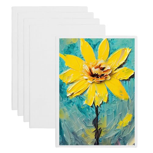 MECCANIXITY Canvas Boards for Painting, 16x24 Cotton Blank Primed Art Canvas Panels Acid-Free for Painting Supplies Oil Acrylic Tempera Watercolor Pouring Paint Artists(White, Pack of 5) - size: 16x24"