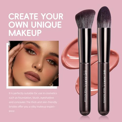 BS-MALL 14 Pcs Professional Makeup Brushes Set with Travel-friendly Case - Perfect for Eyeshadow Brush & Foundation Brush for Liquid Makeup - Gift for Daily Use & Multi Purpose Application - color: Coffee