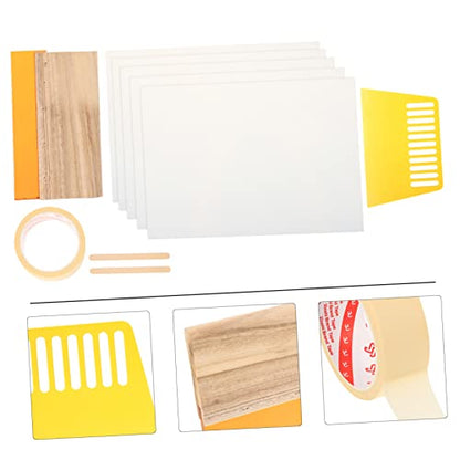 PLAFOPE 1set Silk Kit Ink Squeegee for Projects and Easy to Use for Textiles and Hand Printing