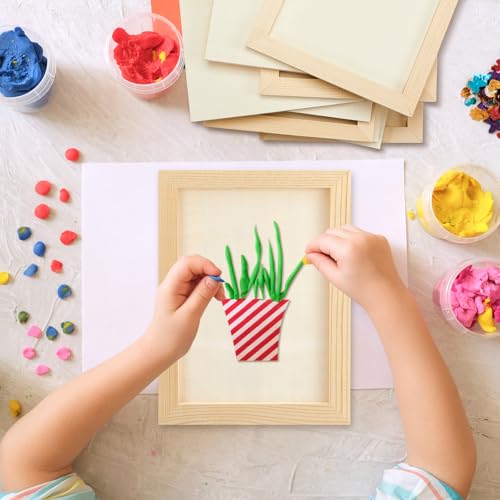 Kathfly 12 Pcs 5 x 7'' Wood Panel Boards, Unfinished Wood Canvas Panels for Painting Crafts DIY Drawing Pouring Art Projects - size: 5 x 7inch