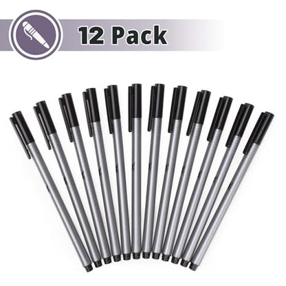 Mr. Pen- Black Fineliner Pens, 12 Pack, Fine Point | Smooth Bible Journaling Pens for Note-Taking, Sketching, Planning, Art Projects, Small Detailing, Fine-Ink Drawings - color: Black, size: 12 Pack