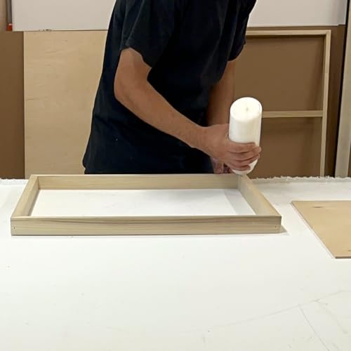 (Pack of 2) Heavy Duty 14x20 Inch Cradled Artist Wood Panel, Unfinished Wooden Canvas Panel with Art Shipping Box, 2 Inch Depth Stretcher Bar for Acrylic and Oil Painting Pouring and Mix Media