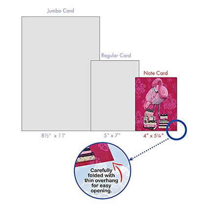 The Best Card Company Assorted Blank Greeting Card Box Set - Incl. 20 Cards + Envelopes - 10 Unique Designs - refined for Thank Yous, Invitations, More - Fancy Wildlife AM3364OCB-B2x10 - style: Fancy Wildlife