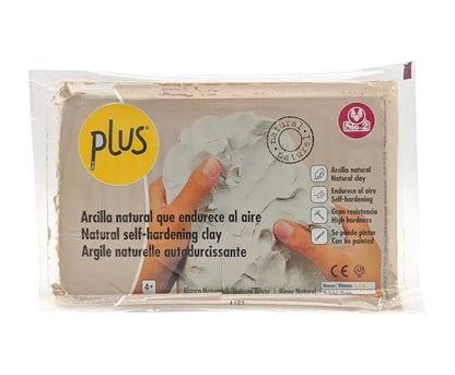 Activa Plus Clay, White, 2.2lb (1kg) - Natural Self Hardening Air-Dry Clay | Smooth General Purpose Clay for Modeling, Arts & Crafts - size: 2.2 pounds (Single Pack)