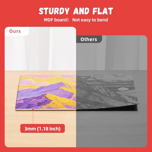Simetufy 16 x 20 inch 24 Pack Large Flat Canvas Boards, Painting Canvas Panels- Gesso Primed Acid-Free 100% Cotton for Acrylics Oil Watercolor Tempera Paints - size: 16"x20"
