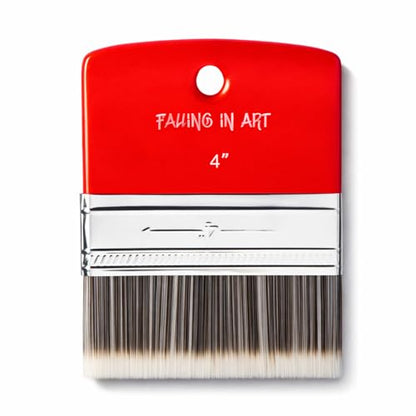 Falling in Art Flat Paddle Paint Brush, Scale Brush for Oil and Acrylic Paints,4 Inch - color: Flat, size: 4''