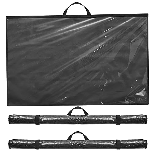 Tanlade 3 Pcs Blueprint Holder Foldable Waterproof Plans Shield Waterproof Map Case Construction Plan Holder Art Portfolio Bag Fits Size 24 x 36 for Document Blueprint Map Poster Painting - size: 24 x 36 Inch