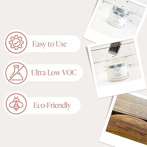 Clear Coat - Eco-Friendly Clear Satin Sheen Top Coat for Chalk Style Furniture Paint, Very Durable, Non Yellowing, Waterproof Sealant for High Traffic Furniture - Indoor/Outdoor - (4 oz) - size: 4 Ounce (Pack of 1)