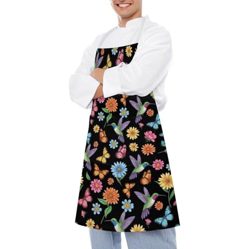 Chef Bib Apron for Restaurant, Anti-Stain with Pocket Adjustable, Cooking Dishwashing Lab Use - color: Style (548)