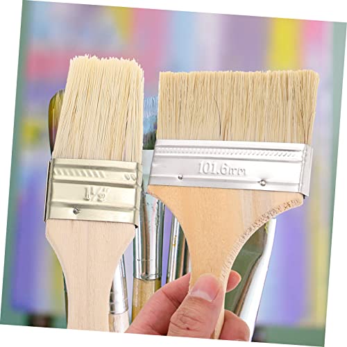 Oil Paint Set 5pcs Fine Detail Paint Brushes Wooden Handle Art Supplies for Painting