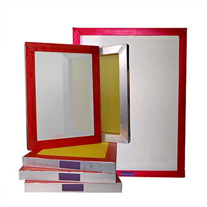 6 PCS 20" x 24"Aluminum Screen Printing Frame Screens with 230 Yellow Mesh Count (Tubing: 1.5"x 1.5")