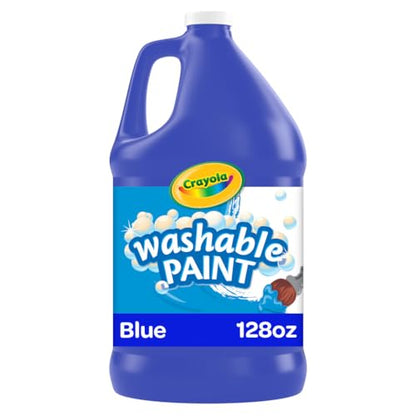 Crayola Washable Paint for Kids - Blue (1 Gallon), Kids Arts and Crafts Supplies, Non Toxic, Bulk - color: Blue