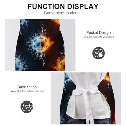 Chef Bib Apron for Restaurant, Anti-Stain with Pocket Adjustable, Cooking Dishwashing Lab Use - color: Style (546)