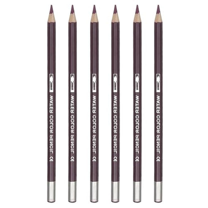 PATIKIL Watercolor Pencil, 6Pcs Water Soluble Pencils for Blending, Coloring, Sketch Drawing, Painting, Purple Red - color: Purple Red