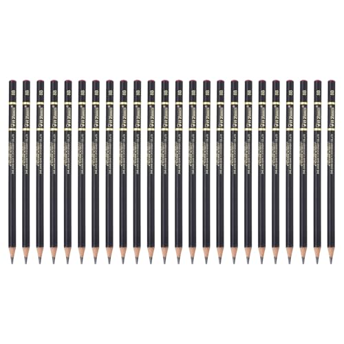 PATIKIL 24Pcs Drawing Pencils for Sketching, 8B Refill Sketch Pencils for Drawing, Graphite Art Pencil Set Professional Resistant Lead for Painting Shading Artist Office Supplies - size: 8B