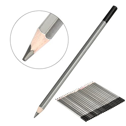 24Pcs Drawing Sketching Pencil Set 9H-14B Hardness, Wooden Art Graphite Pencil Set, Shading Painting Tool 6.9in x 0.3in, for Artist Beginners Sketching