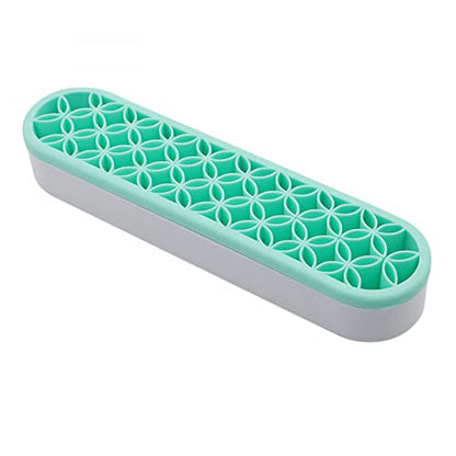 Silicone Brush Holder Organizer for Painting Brush Holder,Craft or Sewing Tools Brush Drying Rack Multipurpose Diamond Painting Pen Holder Sewing Craft Tool Holder Storage Box for Stash and Store