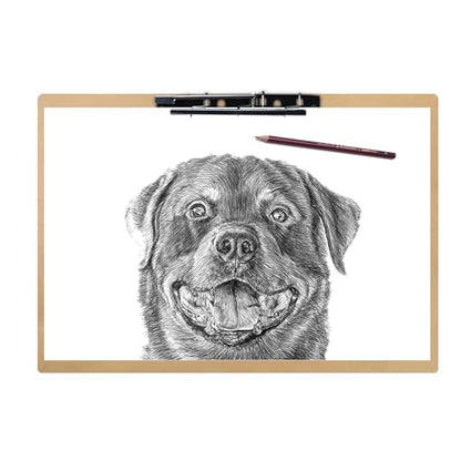 Acocony 11x17 Clipboard Landscape Extra Large Clipboard Hardboard with 8 Inch Jumbo Lever Clip 11 x 17 Clipping Board Log Color Pack of 1